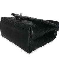 Vintage Black Quilted Lambskin Small Kelly Flap Bag