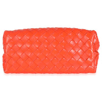 Bottega Veneta Orange Nappa Intrecciato Small Andiamo With Chain Handbag stamp