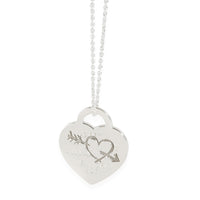 Sterling Silver  Return To Tiffany Heart & Arrow Pendant