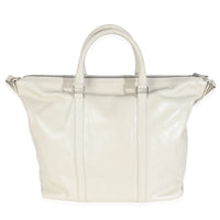 White Calfskin Camden Tote