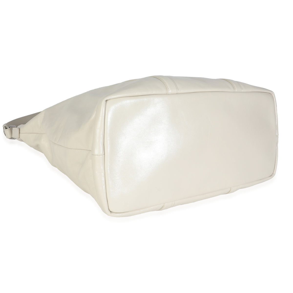 White Calfskin Camden Tote