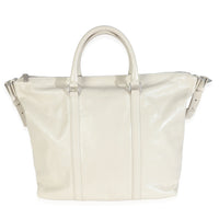 White Calfskin Camden Tote
