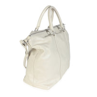 White Calfskin Camden Tote