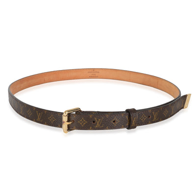 Monogram Canvas Gold Buckle Belt 90/36