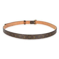 Monogram Canvas Gold Buckle Belt 90/36