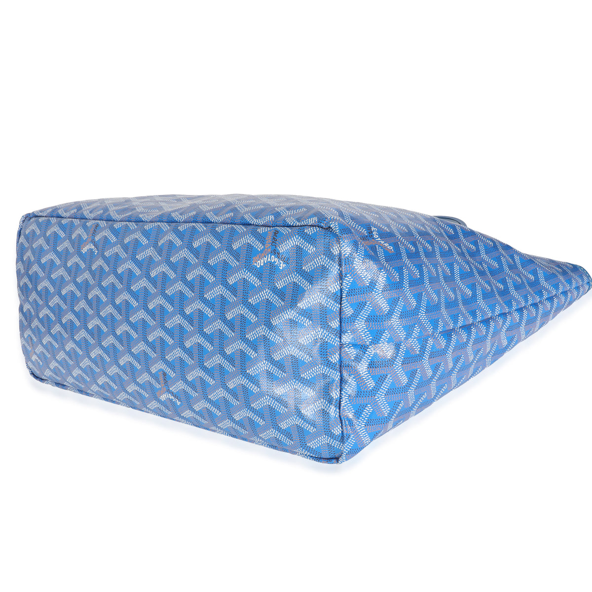 Blue Goyardine Canvas Saint Louis PM