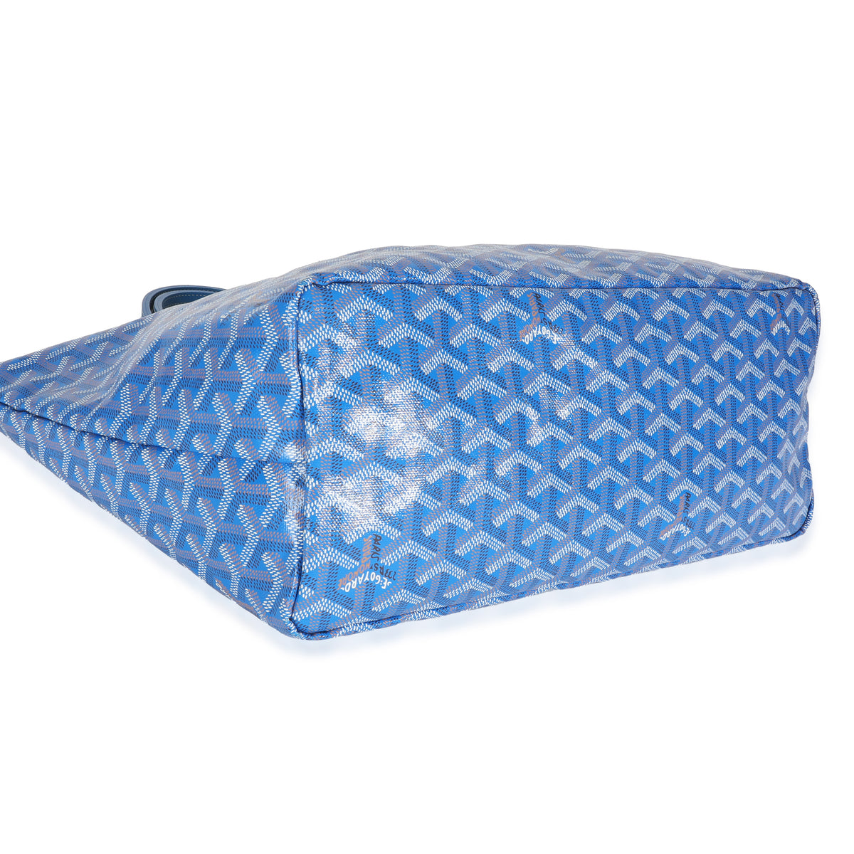 Blue Goyardine Canvas Saint Louis PM