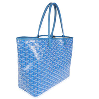 Blue Goyardine Canvas Saint Louis PM