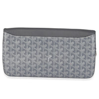 Goyard Grey ine Canvas Sainte Marie Soft Clutch Handbag bv