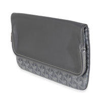 Goyard Grey ine Canvas Sainte Marie Soft Clutch Handbag sv