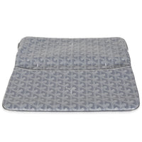 Grey Goyardine Canvas Sainte Marie Soft Clutch