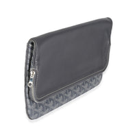 Grey Goyardine Canvas Sainte Marie Soft Clutch
