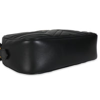 Black Matelasse Calfskin GG Marmont Camera Bag