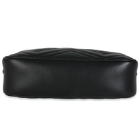 Black Matelasse Calfskin GG Marmont Camera Bag