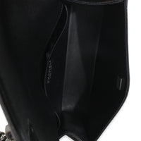 Black Quilted Caviar Medium Boy Handbag