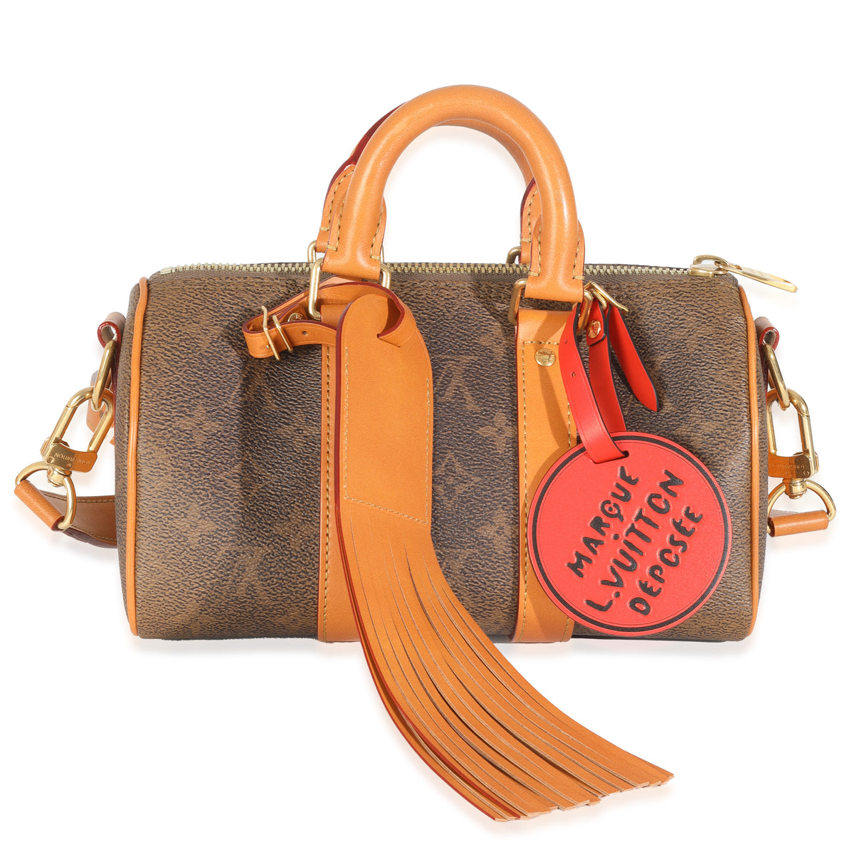 Monogram Dust Canvas Keepall Bandouliere 25