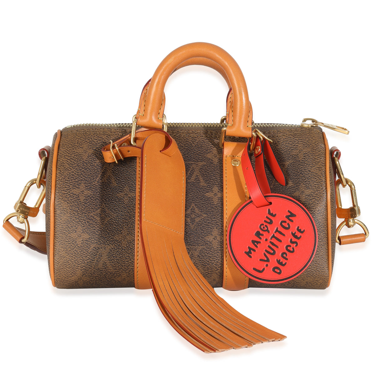 Monogram Dust Canvas Keepall Bandouliere 25