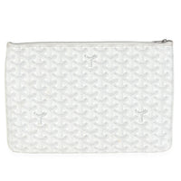 White Goyardine Canvas Senat MM