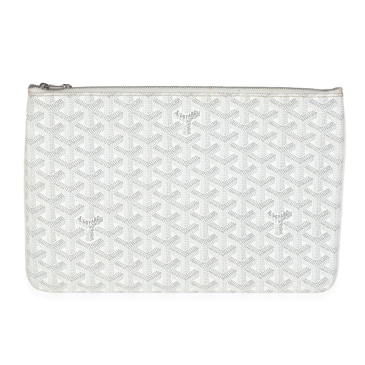 White Goyardine Canvas Senat MM
