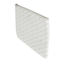 White Goyardine Canvas Senat MM