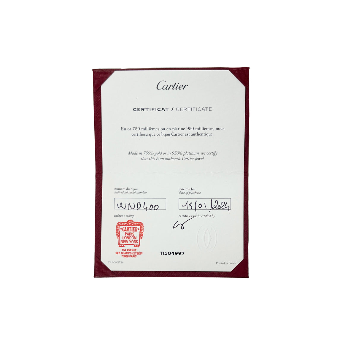 White Gold  Medium Model Clash de Cartier Ring