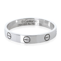 White Gold  Small Model Love Ring