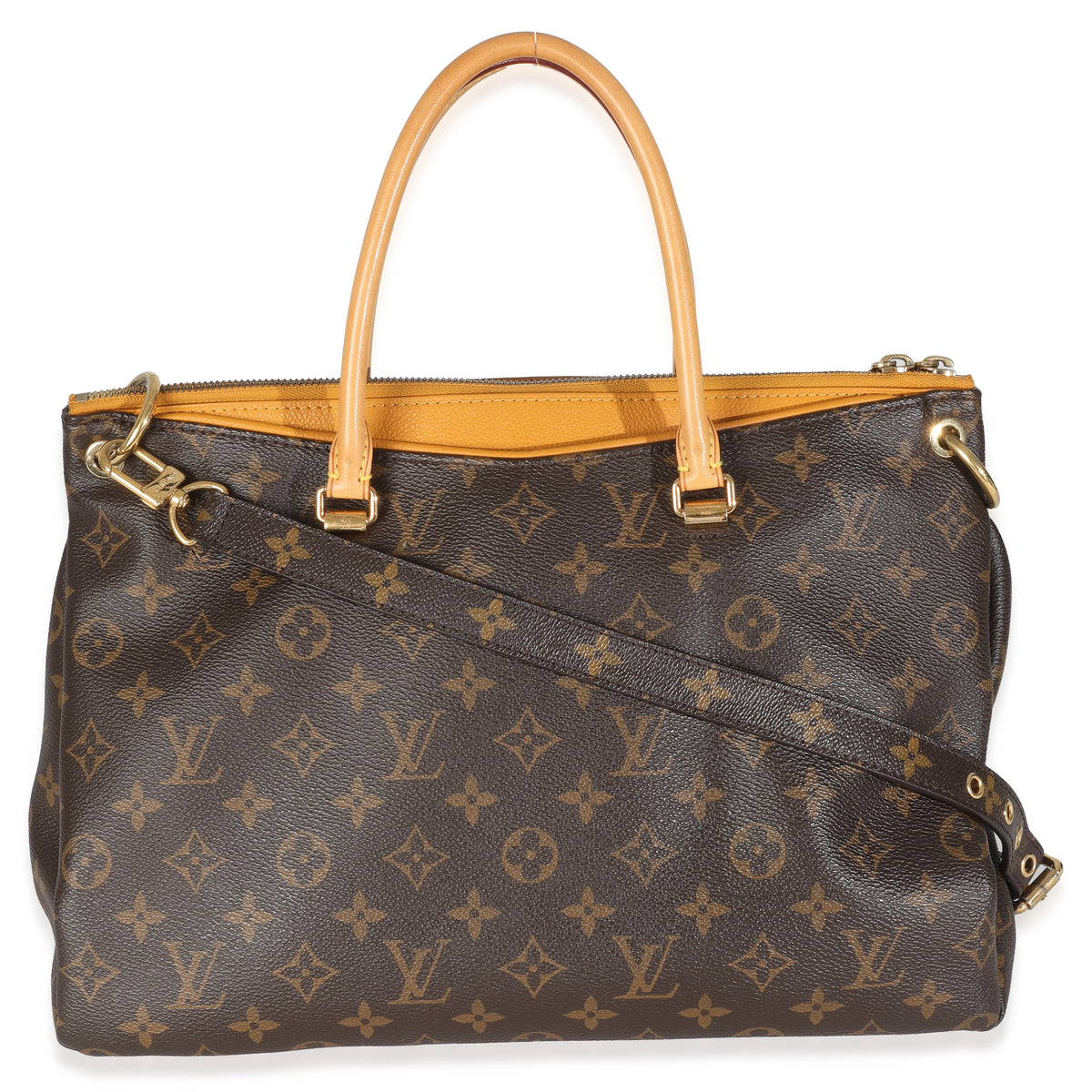 Saffron Monogram Canvas Pallas MM