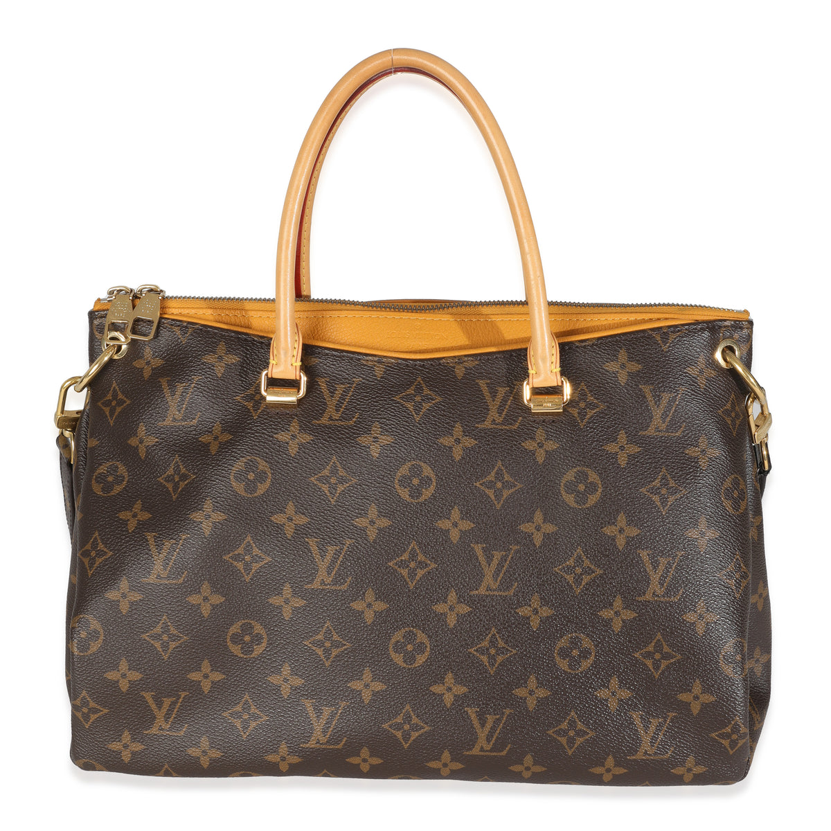 Saffron Monogram Canvas Pallas MM