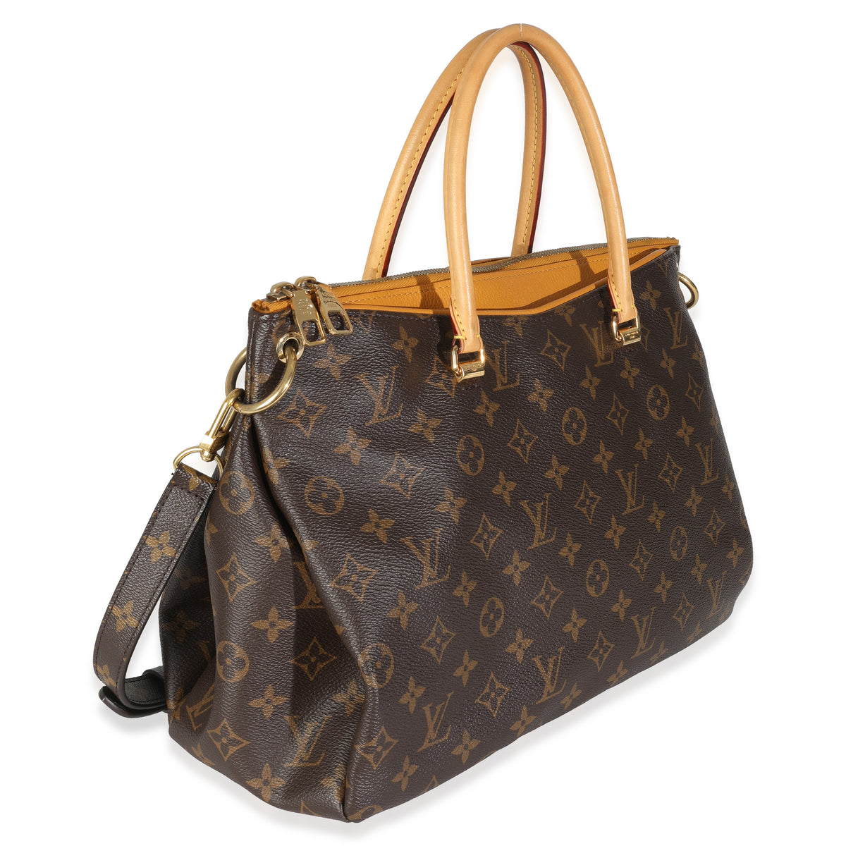 Saffron Monogram Canvas Pallas MM