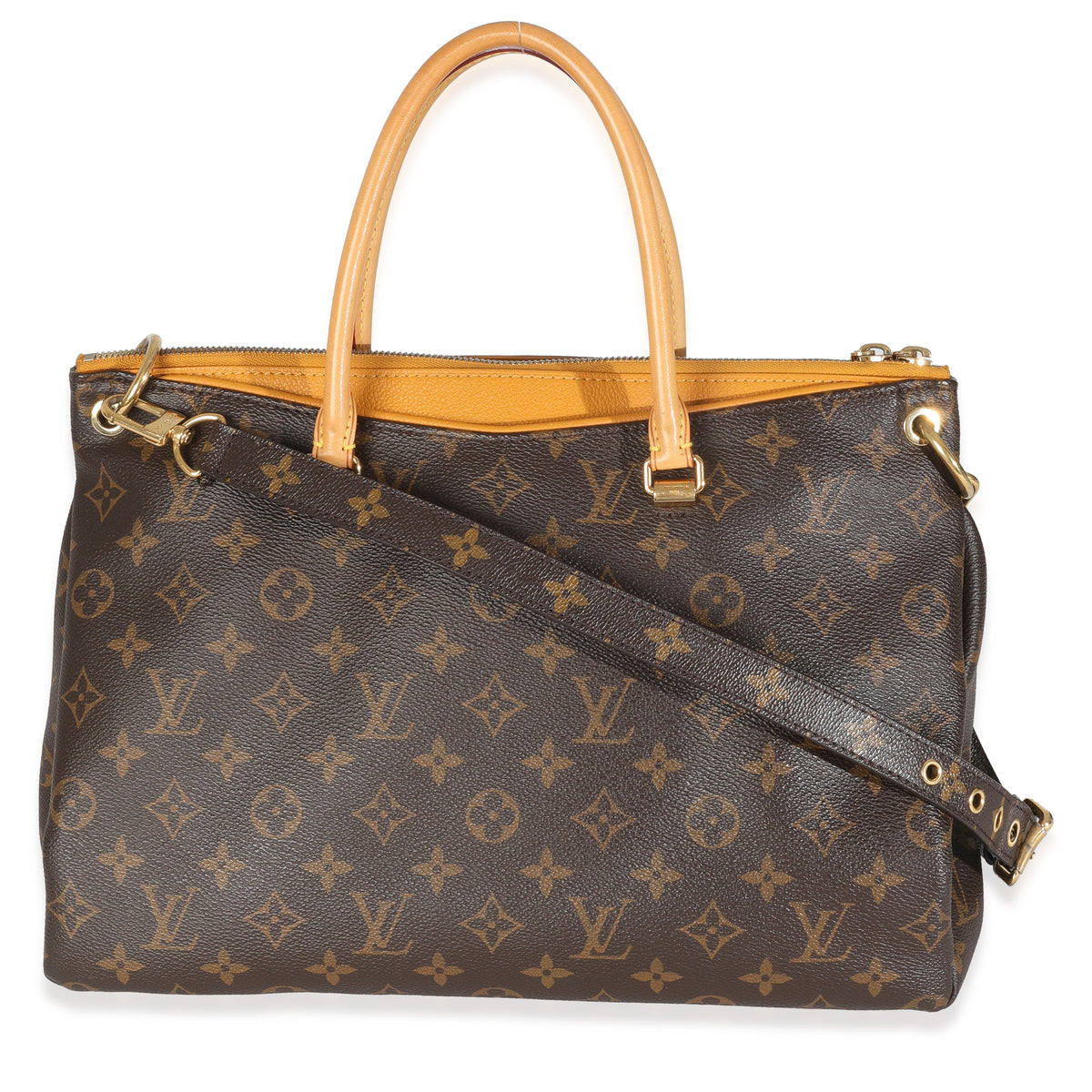 Saffron Monogram Canvas Pallas MM