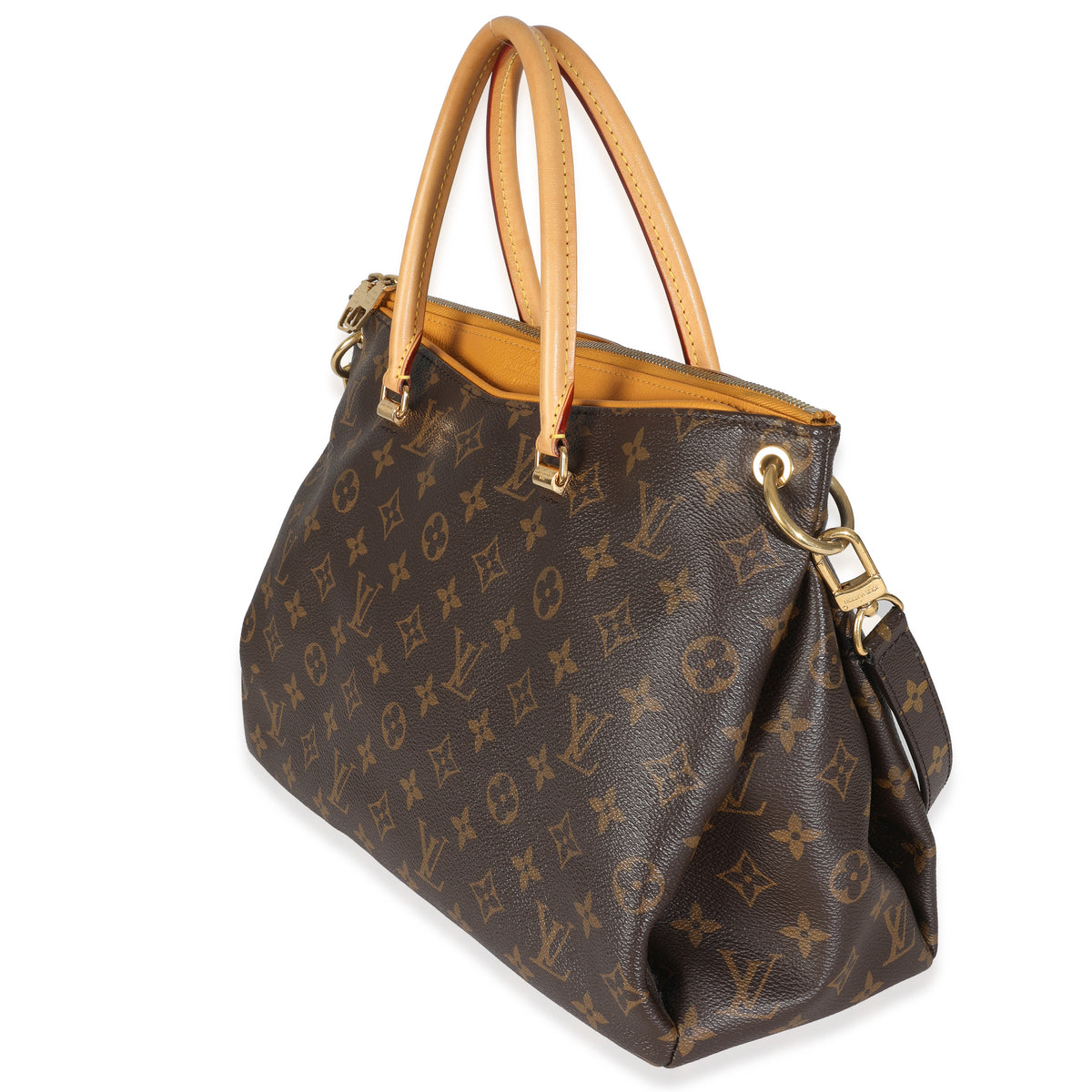 Saffron Monogram Canvas Pallas MM