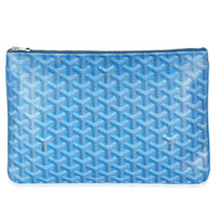 Blue Goyardine Canvas Senat MM