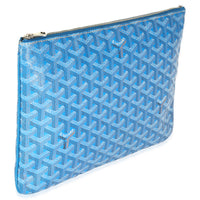 Blue Goyardine Canvas Senat MM