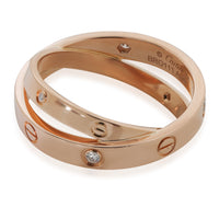 Rose Gold Diamond Love Ring