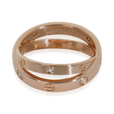 Rose Gold Diamond Love Ring