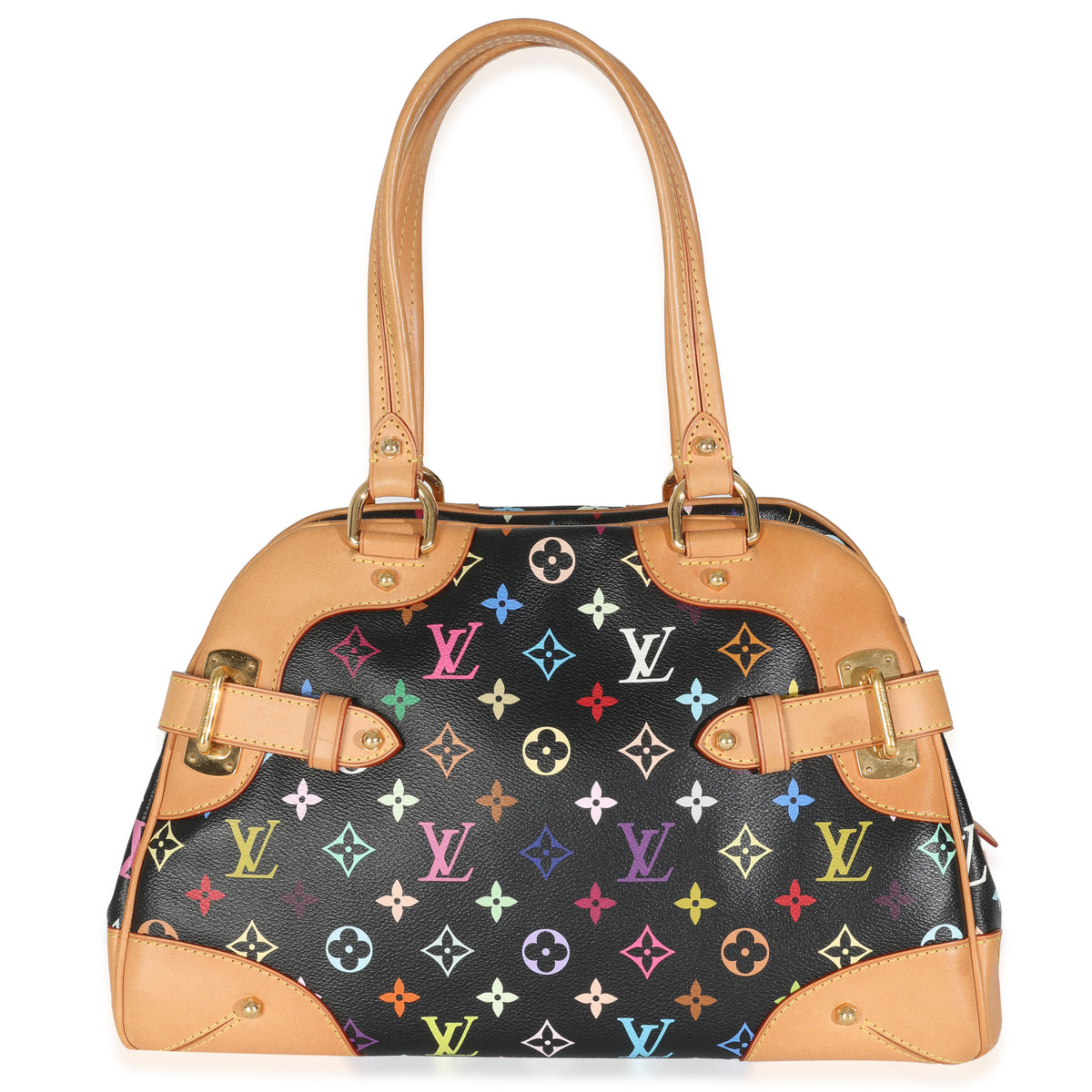 Black Monogram Multicolor Canvas Claudia