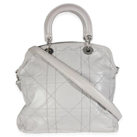 Grey Lambskin Cannage Granville Tote