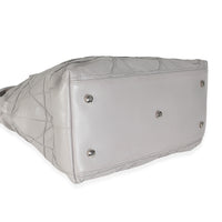 Grey Lambskin Cannage Granville Tote