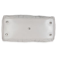 Grey Lambskin Cannage Granville Tote