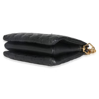 Black Monogram Embossed Lambskin Coussin PM