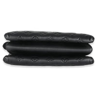 Black Monogram Embossed Lambskin Coussin PM