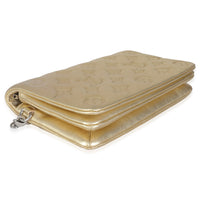 Gold Metallic Lambskin Embossed Monogram Pochette Coussin