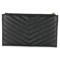 Black Grain De Poudre Bill Pouch