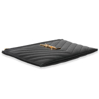 Black Grain De Poudre Bill Pouch