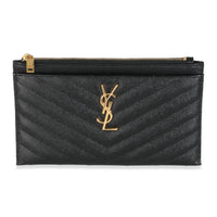 Black Grain De Poudre Bill Pouch
