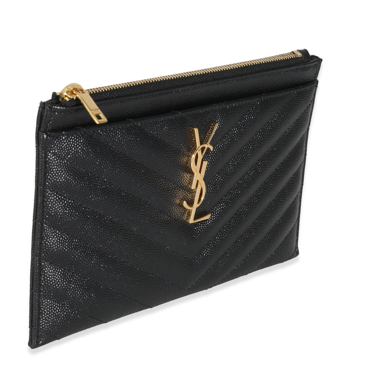 Black Grain De Poudre Bill Pouch