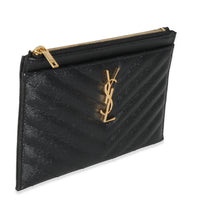 Black Grain De Poudre Bill Pouch