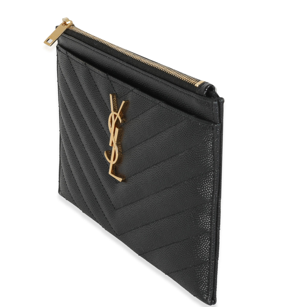 Black Grain De Poudre Bill Pouch