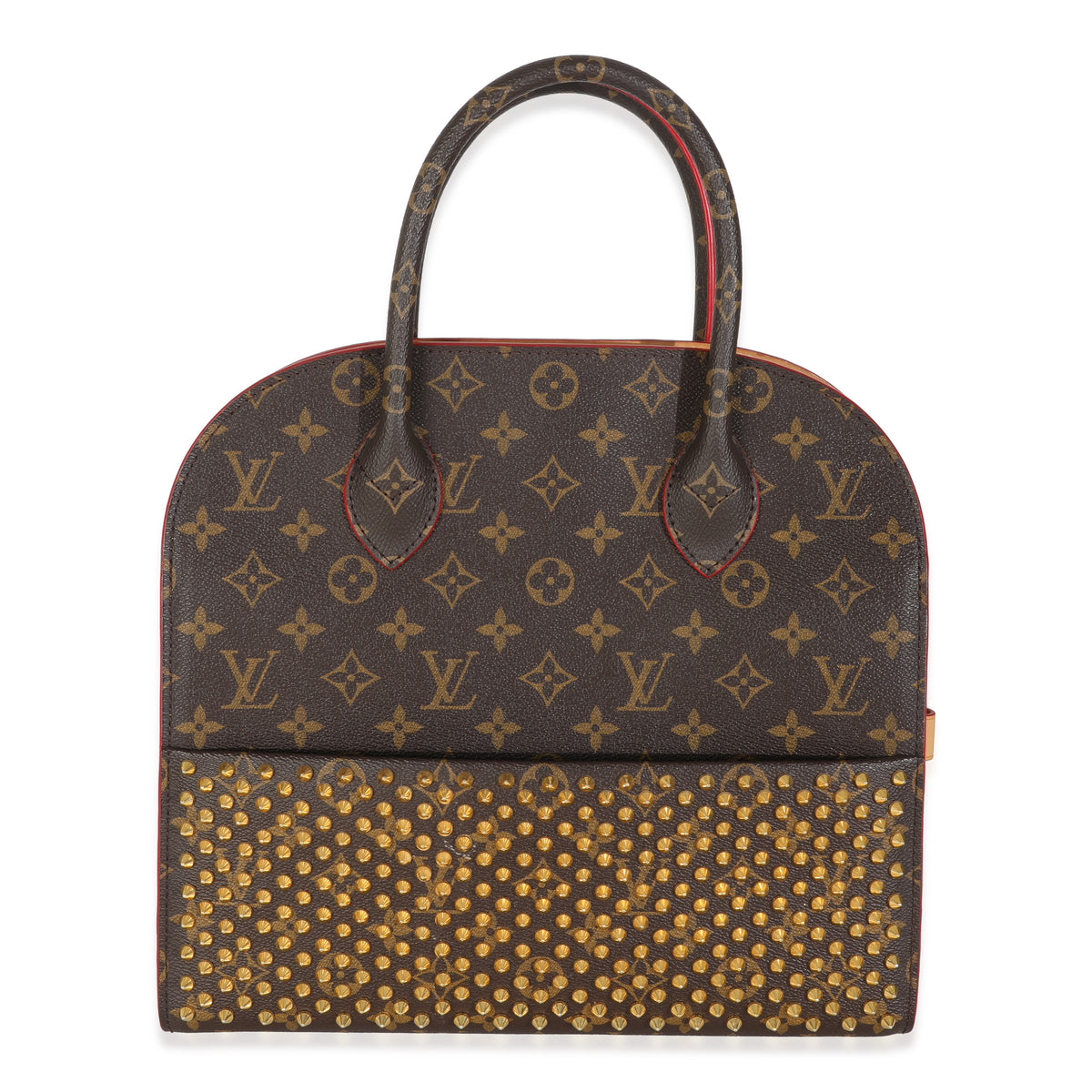 x Christian Louboutin Calf Hair Spikes Monogram Canvas Iconoclast