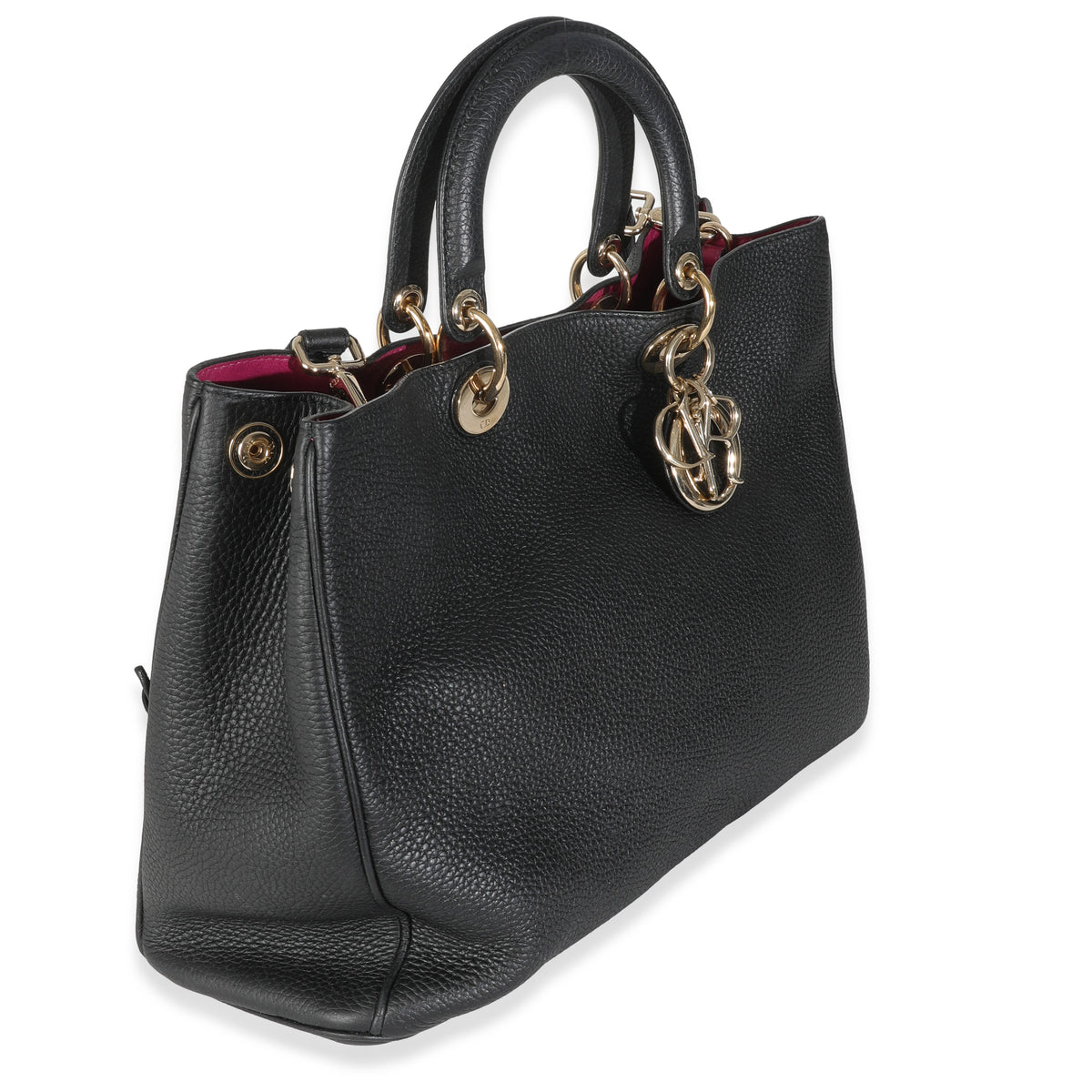 Black Bullcalf Medium Diorissimo Tote
